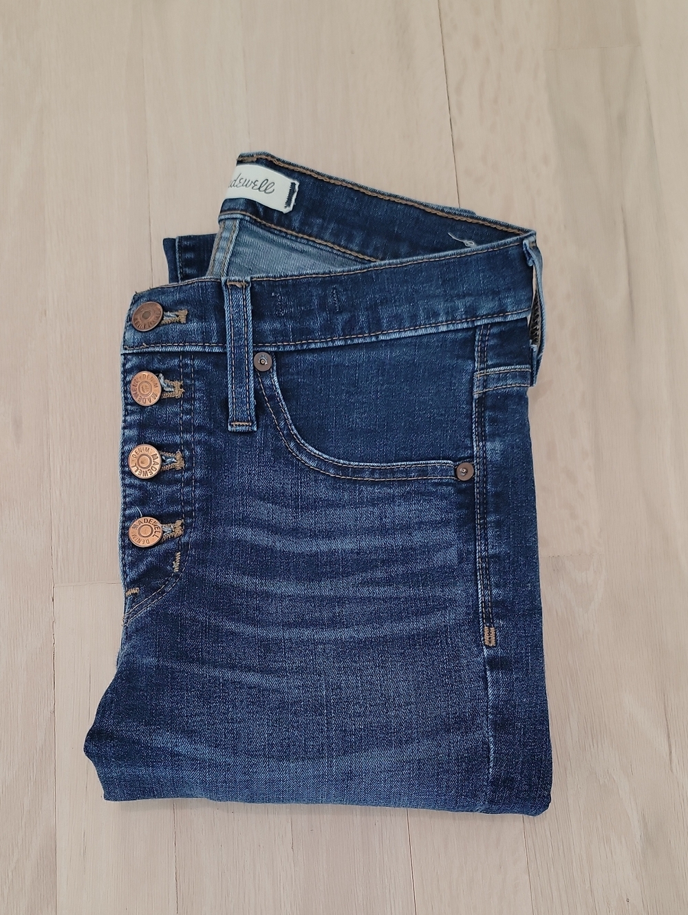 High-Rise Button-Fly Madewell Jeans
